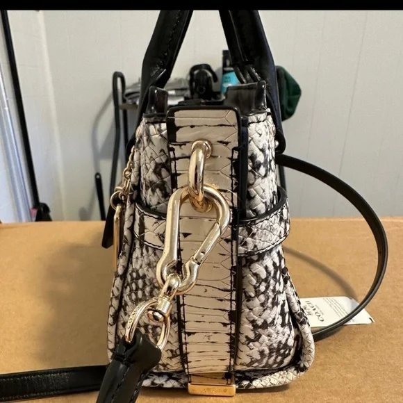 Coach Swagger 20 Exotic Colorblock Crossbody/Carryall Bag - Picture 5 of 16